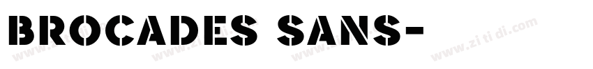 Brocades Sans字体转换